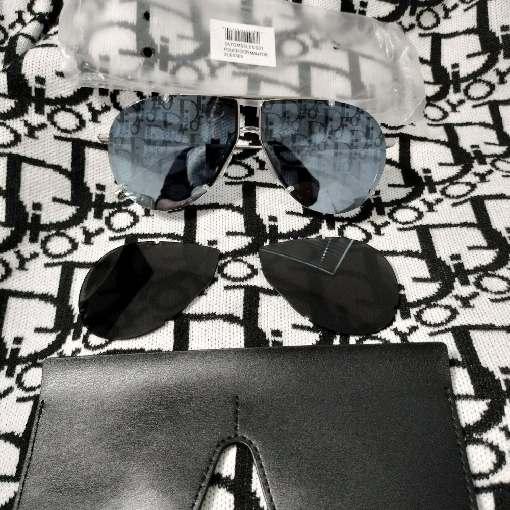 New Men's Dior Blacksuit A2U changeable lens Sunglasses
